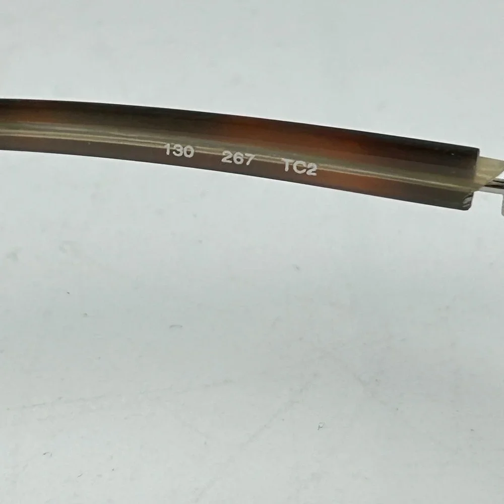 Ralph Lauren 267‎ TC2 Women Eyeglasses Frame Amber Round Full Rim 48-14-130 mm
